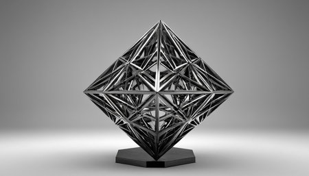 3d rendering of a diamond in gray background, computer generated imagesの素材