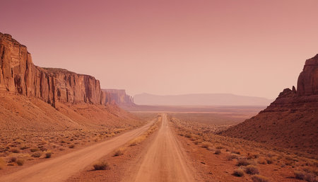 Road in Capitol Reef National Park in United States of America, USAの素材