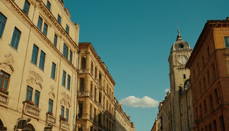 Old buildings in the city center of Paris, France. Vintage style.の素材