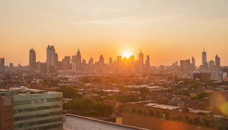 Bangkok cityscape at sunset, Bangkok, Thailand, Asia.の素材