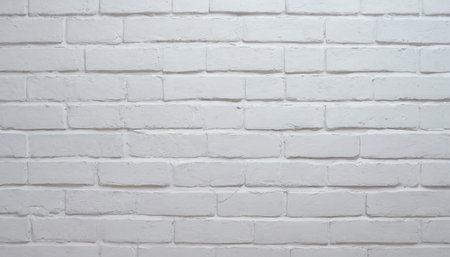 White brick wall texture background for interior or exterior design and decoration.の素材