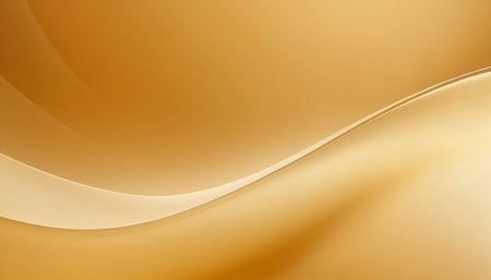 abstract background with smooth lines in yellow and beige colors.の素材