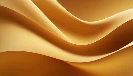 abstract background with smooth lines in beige and yellow colors.の素材