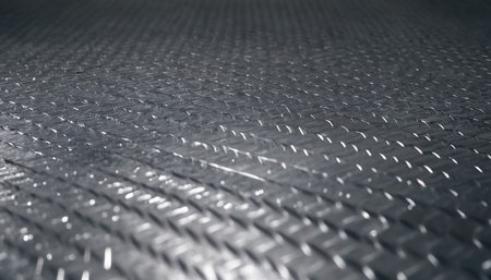 Close-up of a carbon fiber texture. Industrial background. Selective focus.の素材