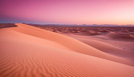 Sand dunes in the Sahara desert, Merzouga, Moroccoの素材