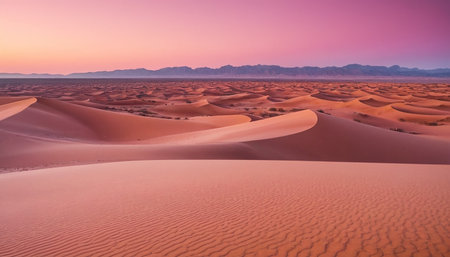 Sunset over the sand dunes of the Namib Desert in Namibiaの素材
