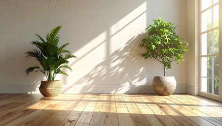 modern bright interiors apartment Living room mockup illustration 3D rendering computer generated imageの素材