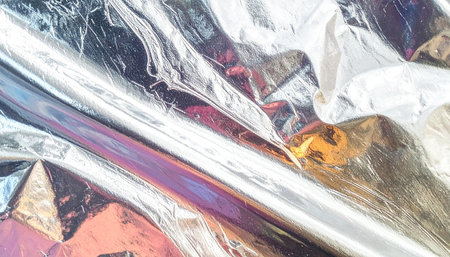 aluminum foil texture for background and design art work. High quality photoの素材