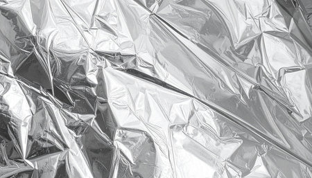 Aluminum foil texture. Abstract background and texture for design and ideas.の素材