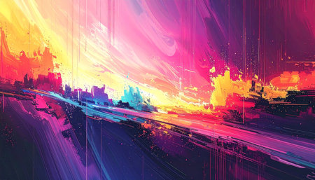abstract futuristic background with space for your text, 3d illustrationの素材