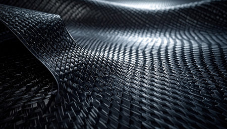 3d rendering of abstract wavy surface. Futuristic background.の素材