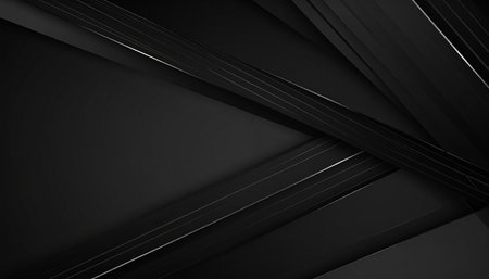 Black abstract background with diagonal stripes. 3d rendering digital illustration.の素材
