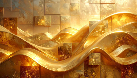 3D illustration of abstract fractal for creative design looks like marbleの素材