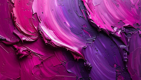 Purple paint brushstrokes as abstract background, close-upの素材