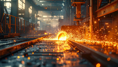 Metalworking in a metallurgical plant, metallurgical plantの素材