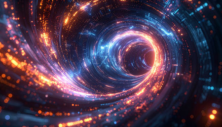 abstract fractal background a computer-generated 2D illustration, textureの素材