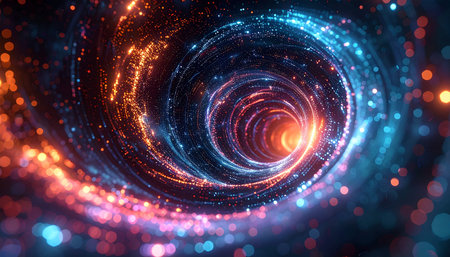 abstract fractal color background a computer-generated illustration, textureの素材