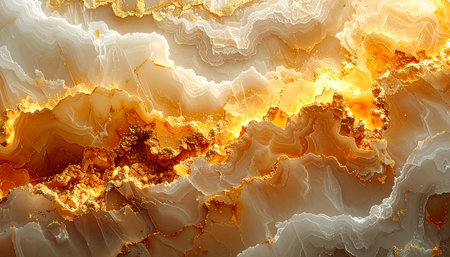 Abstract background of the marble with gold veins. 3d illustration.の素材