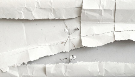 pieces of torn paper texture background, copy space for text or imageの素材