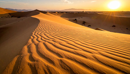 Sand dunes in Maspalomas Gran Canaria at sunsetの素材