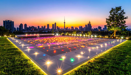 Shanghai Lujiazui urban landscape and city skyline at duskの素材