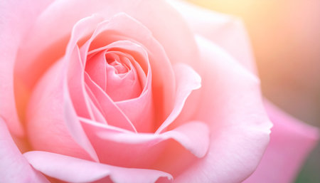 Beautiful pink rose in soft color and blur style for background.の素材