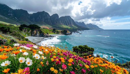 Landscape of Cape St. Vincent, Cape Town, South Africaの素材