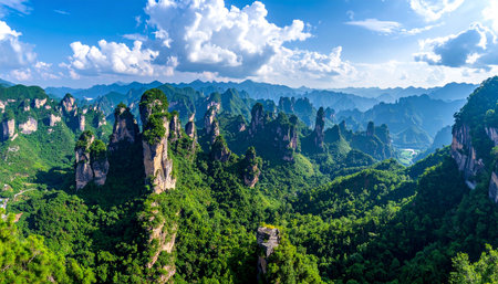 Zhangjiajie City, Hunan Province, Chinaの素材