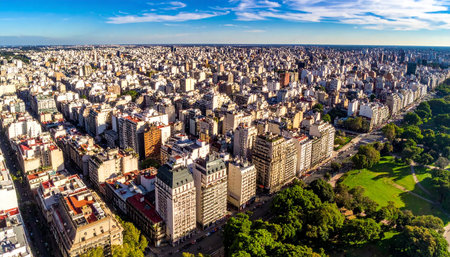Aerial panoramic view of Paris, France in a summer dayの素材