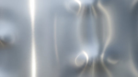 abstract silver background with some smooth lines in it and some reflectionsの素材
