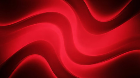 Red abstract wavy background. Vector illustration for your graphic design.の素材