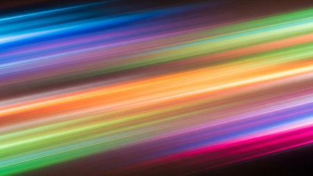 abstract colorful background with some diagonal stripes in it and some blur effectsの素材