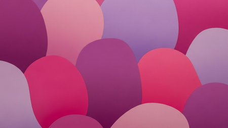 Colorful easter eggs background with copy space. Happy Easter.の素材