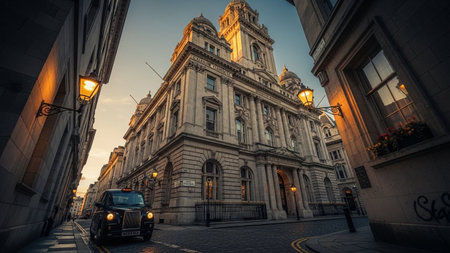 Liverpool City Hall in the eveningの素材