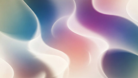 abstract background with soft and smooth lines in pink and blue colorsの素材