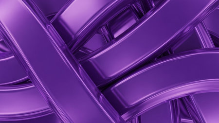 Purple metallic background. 3d rendering, 3d illustration.の素材