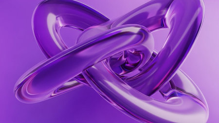 Purple abstract background, 3d rendering, computer generated image.の素材