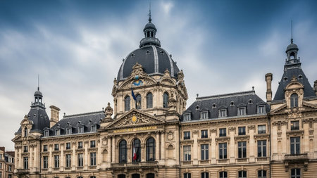Historic building in the center of Bordeaux, France.の素材
