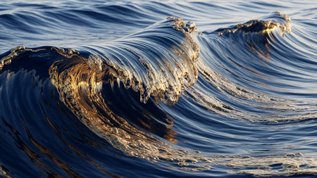 Splashes of water on the surface of the sea as a background.の素材