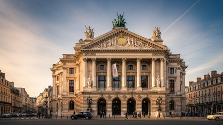 Bordeaux Opera and Ballet Theatre building in Bordeaux, Franceの素材