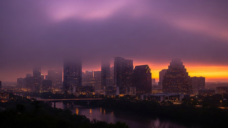 a serene winter forest scene with tall birch trees standing in a snowy landscape. The sunlight filters through the trees, creating long shadows and a soft, ethereal glow on the snow-covered ground. The minimalist composition highlights the natural beauty and tranquility of the winter forest, with a focus on the contrast between the white snow and the dark trunks of the birch trees. The overall mood is peaceful and serene, evoking a sense of calm and tranquility.の素材