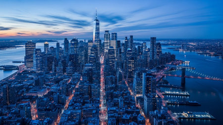 presents a digital of a futuristic city with glowing neon lines and buildings. The cityscape is filled with modern and futuristic architecture, creating an urban landscape that is both vibrant and dynamic. The glowing neon lines add a futuristic touch, highlighting the city's advanced and technologically driven environment. The digital style enhances the overall visual appeal, making it modern and futuristic themes.の素材