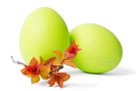 Green Easter eggs