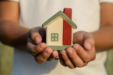 House on hands.の写真素材