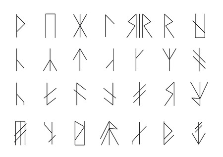 Set of geometric shapes. Trendy hipster background. Religion, philosophy, spirituality, occultism symbols collectionのイラスト素材