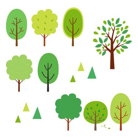 Summer treesのイラスト素材