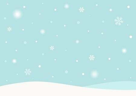 Winter background with snowのイラスト素材