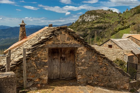 old house in the valley stone and wood construction