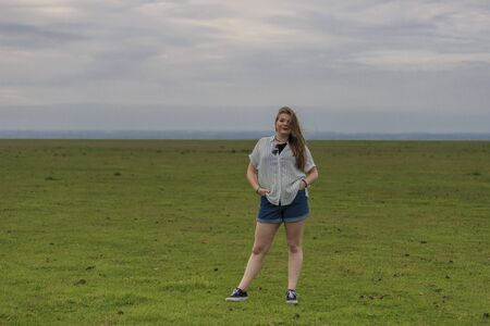 young blonde in a meadow