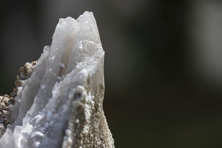 White salt stones shining in the sun